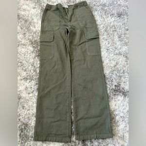 Green Zara cargo pants